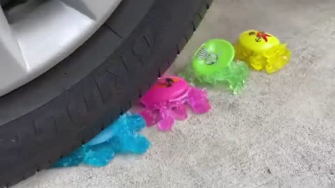 Satisfying & Relaxing Crushing Crunchy & Soft Things by Car Videos, asmr video #84