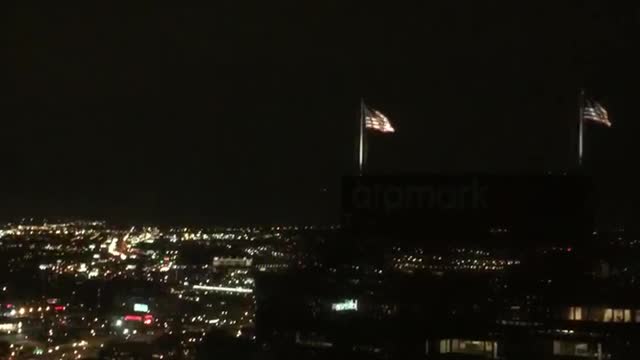 Lightning strikes over New Jersey