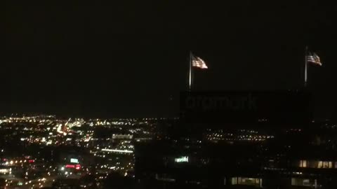 Lightning strikes over New Jersey