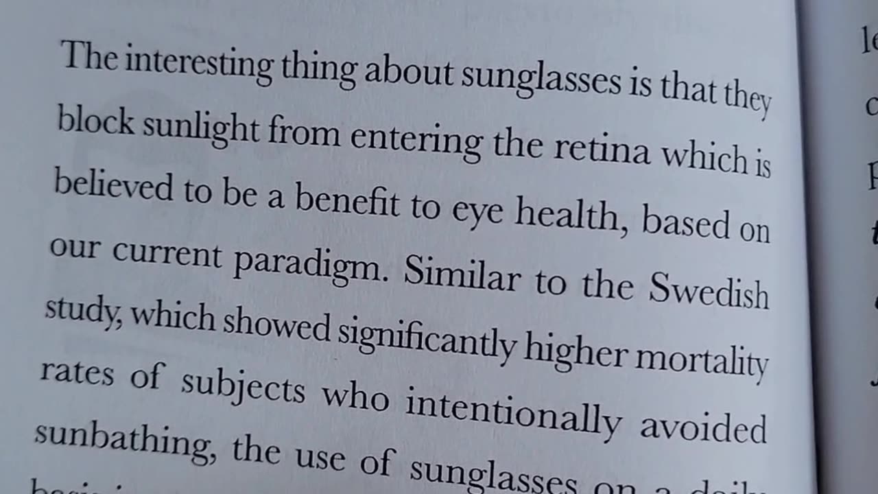 SUNGLASSES CAN DECREASE YOUR HEALTH DRAMATICALLY!