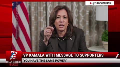 VP Kamala With Message To Supporters