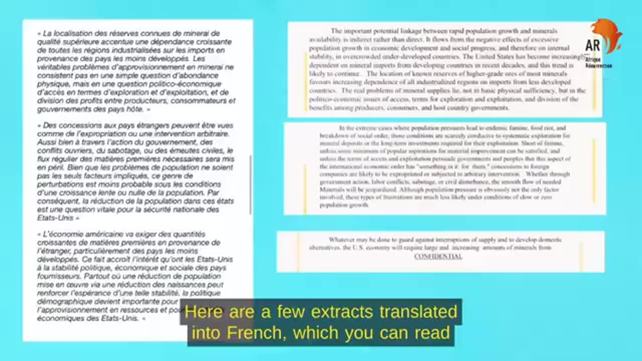 Le rapport Kissinger, une attaque frontale contre les populations africaines