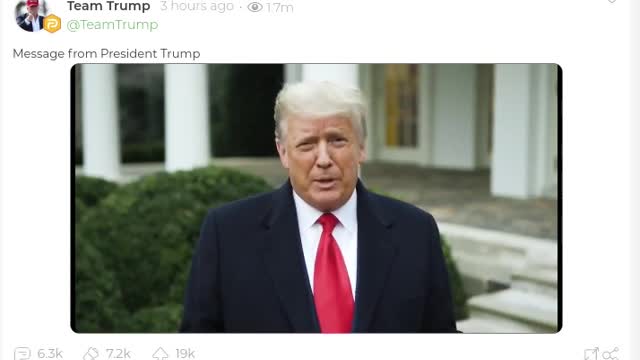 トランプ大統領 メッセージ