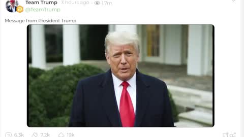 トランプ大統領 メッセージ