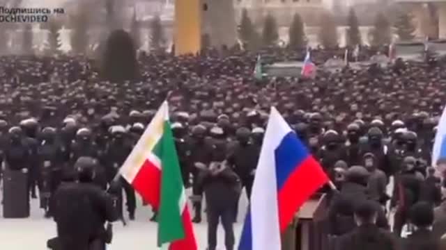 Chechen leader Kadyrov addressed 10,000 fighters🔥