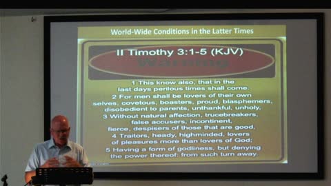 Part 8 of the series "Last Days" by Pastor Clif of Sonrise Baptist Church in Englewood, Fl