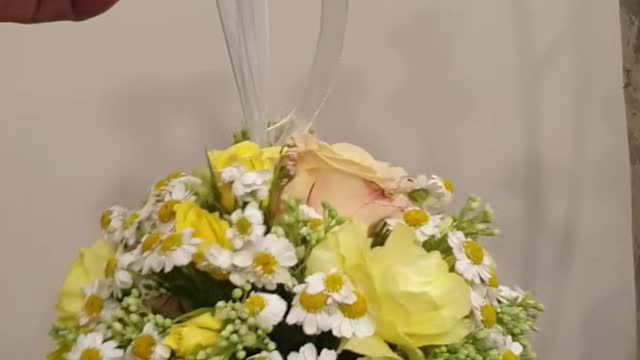 Florist practicing