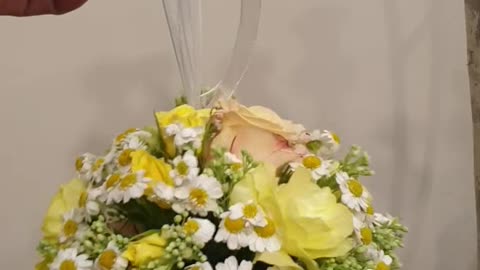 Florist practicing