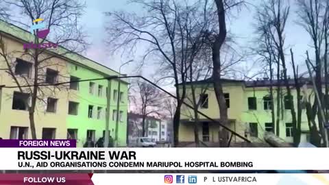 Mariupol hospital bombing in Ukraine