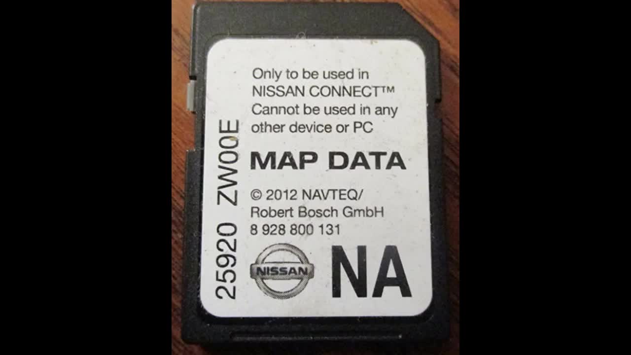 Review: ZW00E NISSAN CONNECT SD CARD , NAVIGATION GPS MAP DATA , NAVTEQ , NA/NORTH AMERICA US C...