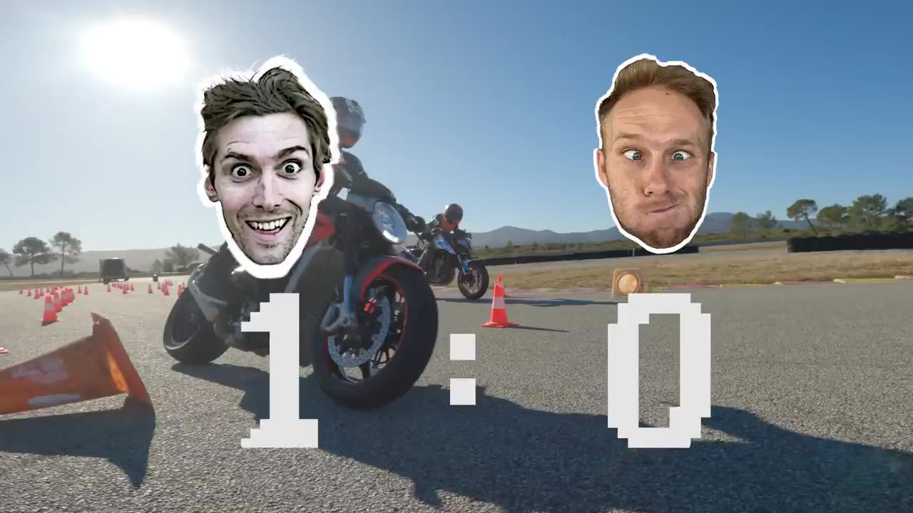 moto drift Battle - Ktm 890 duke VS Mv agusta brutale 800 rr