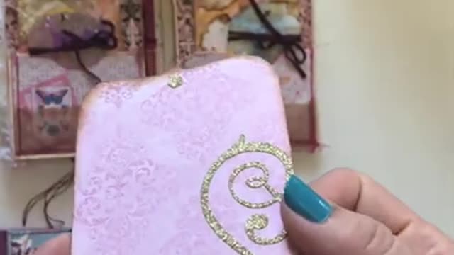 "Bohemian" File Folder mini journal (from Lovely Lavender Wishes)
