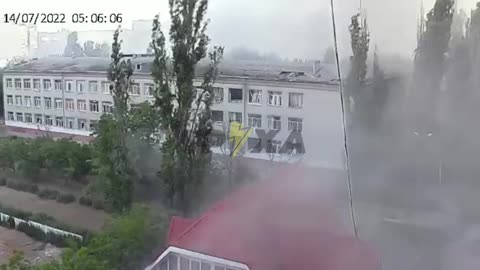 A video of our missile landing on Nikolaev has appeared.