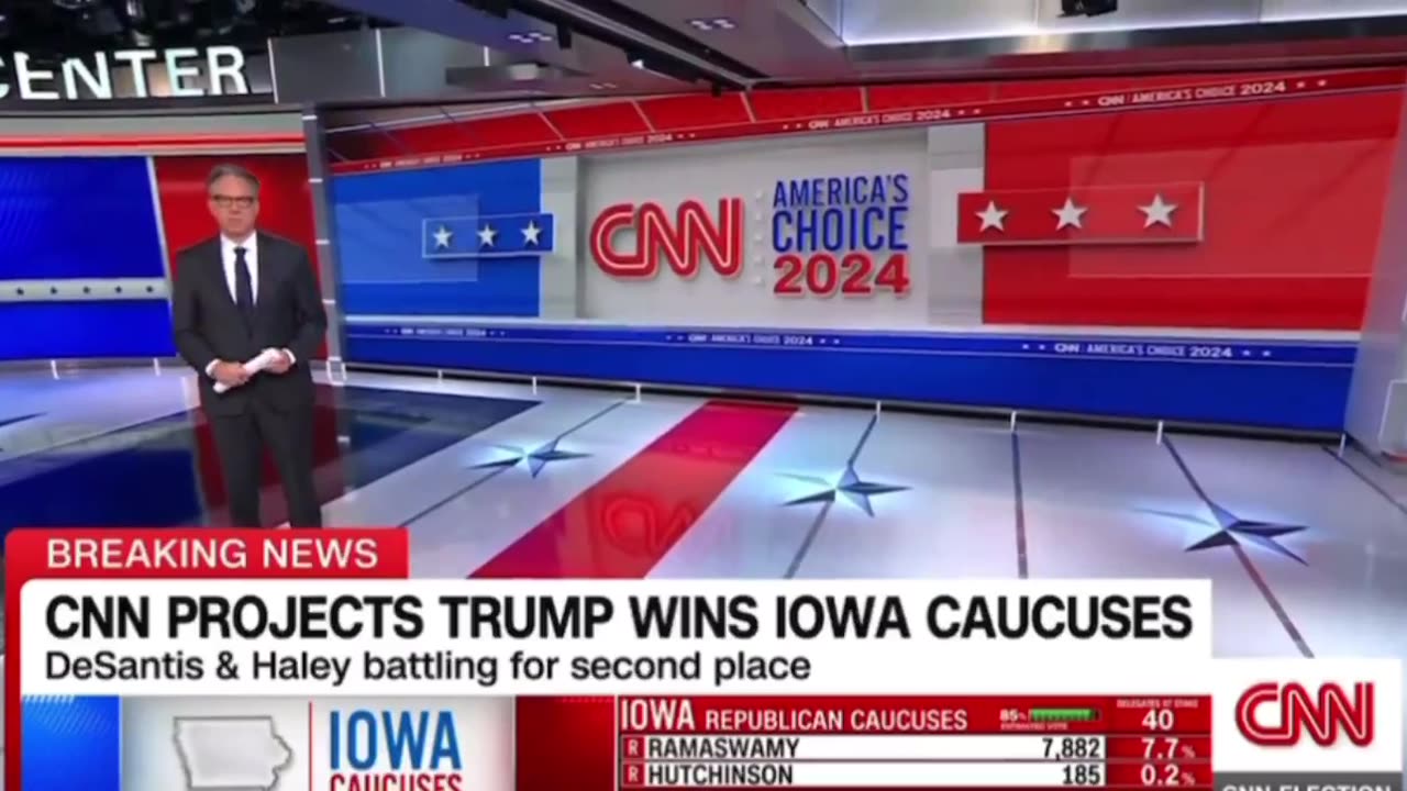 CNN cuts away from Trump's "anti-immigrant rhetoric" during Iowa victory speech