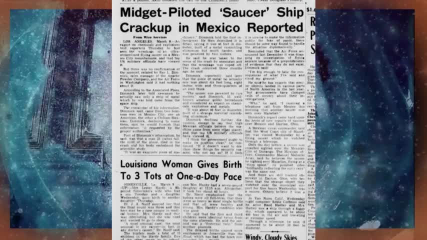 ~MO41...WILLIAM COOPER...HUMAN BODY PARTS FOUND AT ROSWELL! - Linda Paris~