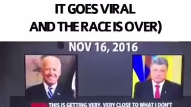 Biden tells Ukraine trumps gonna find out