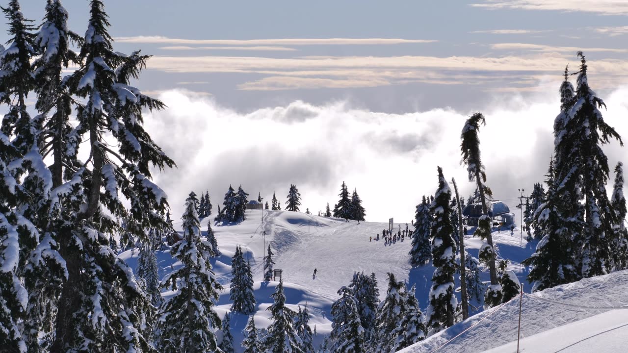 Edge view of the top of a mountain