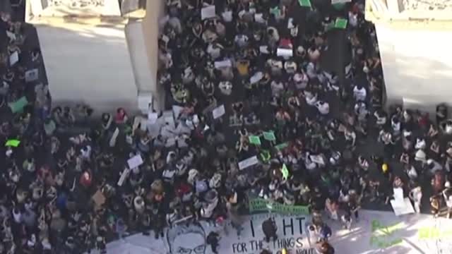 Thousands of Pro-Abortion Activists Converge on Washington Square Park in New York City