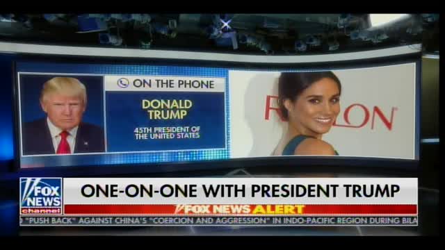 President Trump: I Hope Meghan Markle Runs "I hope That Happens"