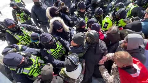 protesters push back