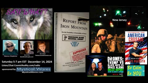 SAY WHAT 12/14/24 - Earth Without War to Drones