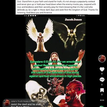 We wrestle not with flesh and blood