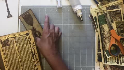 Working on the insert for the Renaissance Journal (from Lovely Lavender Wishes)