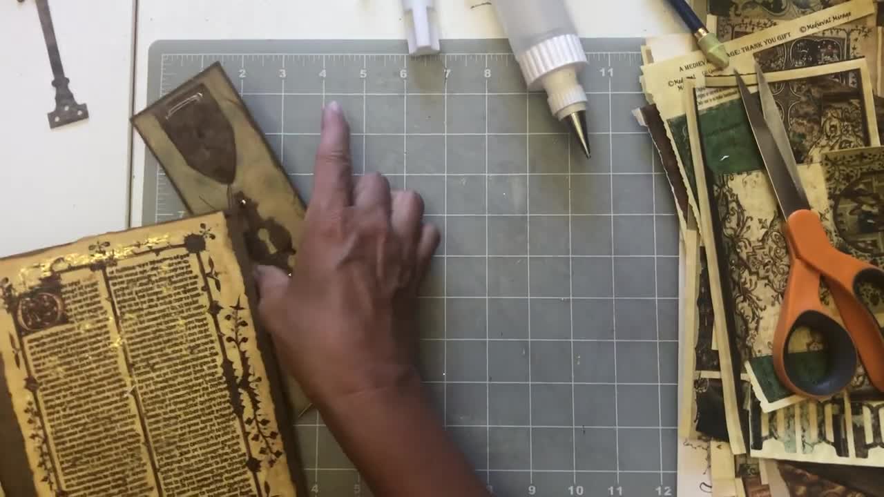 Working on the insert for the Renaissance Journal (from Lovely Lavender Wishes)