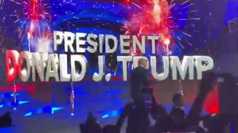 Donald Trump Introduced To Massive Applause At Turning Point Rally