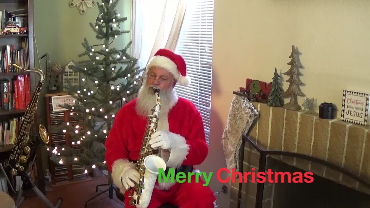 Santa Sax - Joy to the World - Christmas Sax, Santa Saxophone, Greg Vail sax