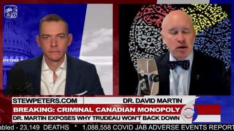 Dr David Martin: Exposes why Trudeau’s Canadian monopoly, cannot back down.