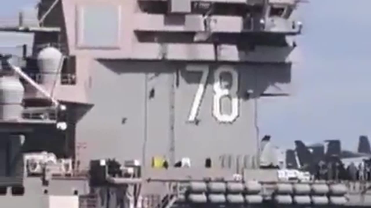 US aircraft carrier arrives to support Israel.The largest warship in the world.|WRF