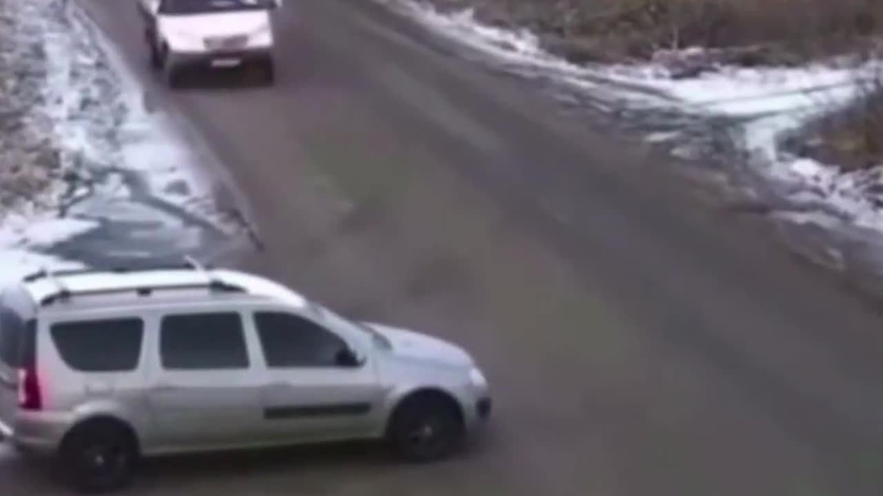 Car funny accident video