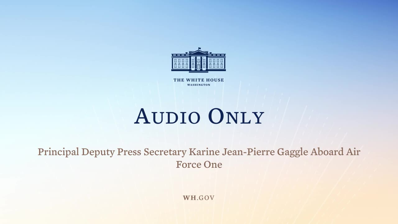 4-14-22 Principal Deputy Press Secretary Karine Jean Pierre Gaggle Aboard Air Force One