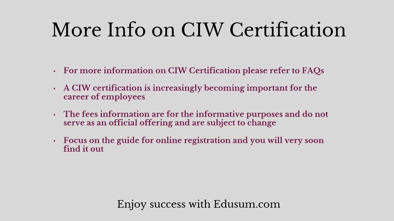 CIW 1D0-184 Certification Study Guide with Questions