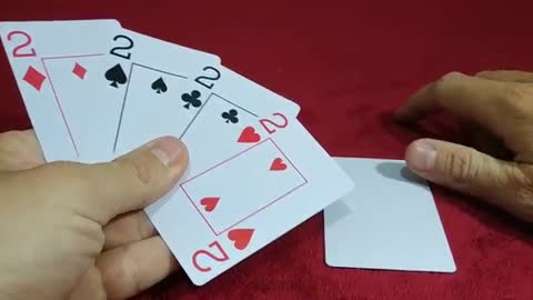 Magic of the invisible cards