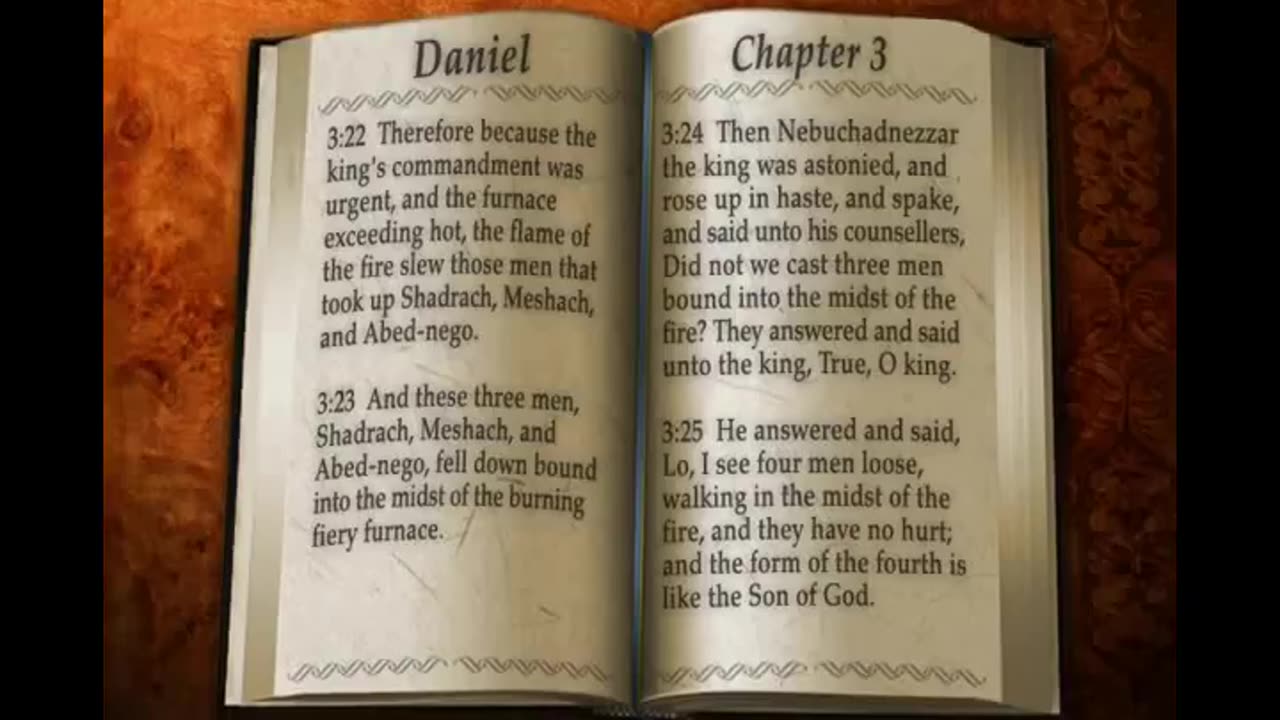 DAILY BIBLE READING * OPEN THE BOOK AND TAKE A LOOK * DANIEL 03-04 KJV