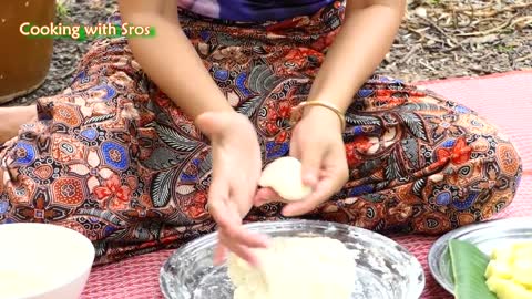 Yummy Cheese inside Potato Ball Cake - Cheese Cake - Cooking With Sros