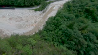 Drone captures chilling footage of forest