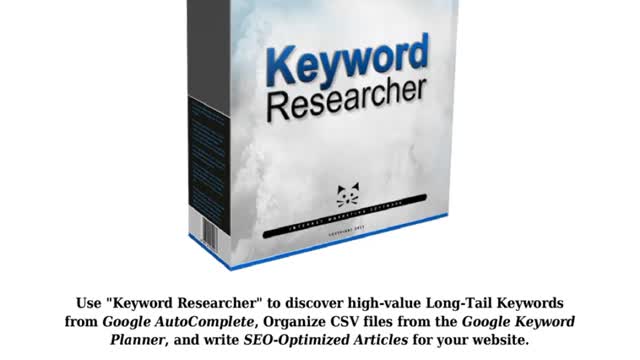 This is "Keyword Researcher."