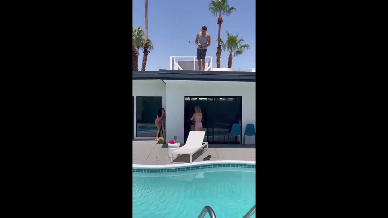 She got SOAKED!! 😂😂...