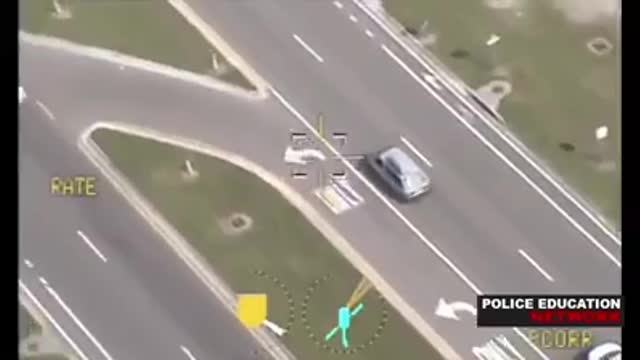 Dashcam/Helicopter - High-Speed Chase With Well Executed Pit Maneuver... Rollover