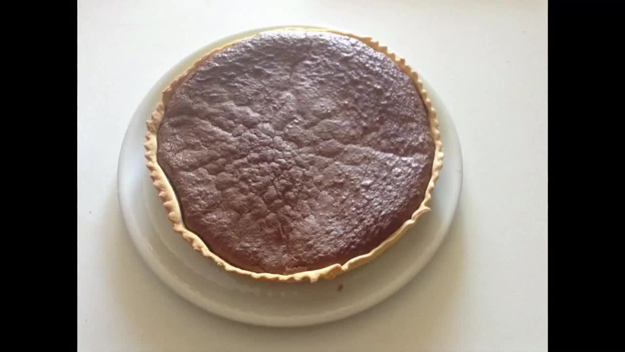 QUICK AND EASY CHOCOLATE PIE RECIPE - RECETTE DE TARTE AU CHOCOLAT FACILE ET RAPIDE