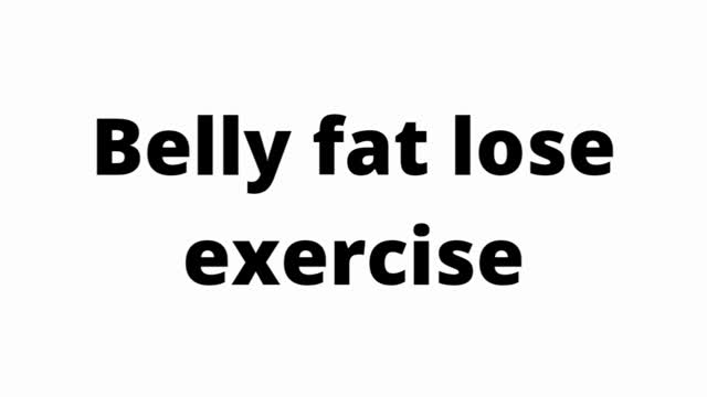 how to lose belly fat exercise male