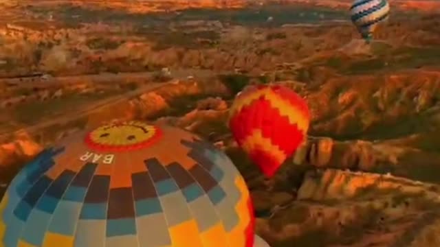 Sit on a hot air balloon and enjoy the world from another Angle.