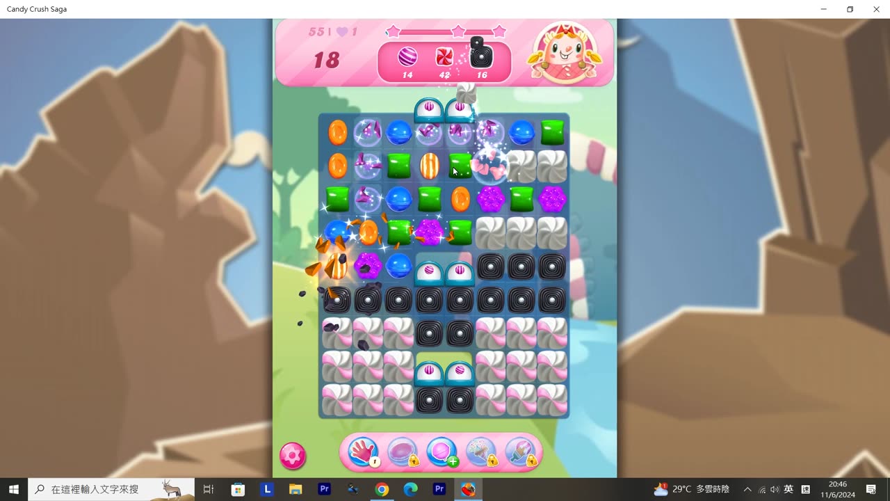 Candy Crush Saga Record (Level 55)