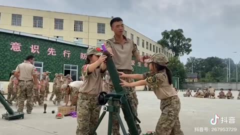 China teaching mortar fires in elementary schools