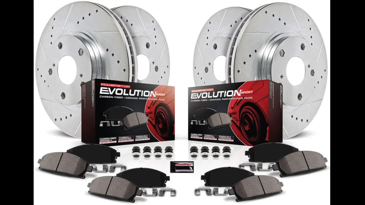 Review: Power Stop K2069 Front Z23 Carbon Fiber Brake Pads with Drilled & Slotted Brake Rotors...