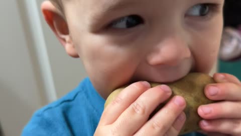 Munching On Raw Potato