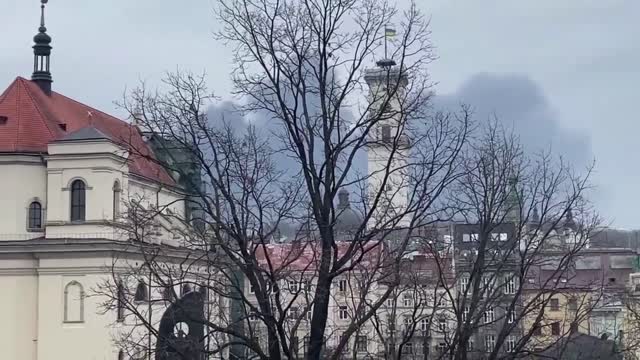 EXPLOSION IN LVIV RUSSIA UKRAINE WAR